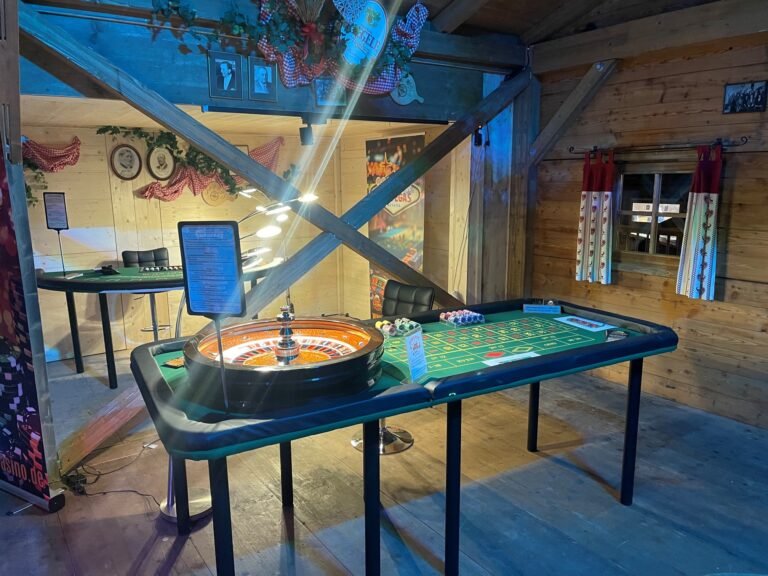 Casino Weihnachtsfeier Augsburg im Winterland 2 Casino-Tisch für eine Firmenweihnachtsfeier