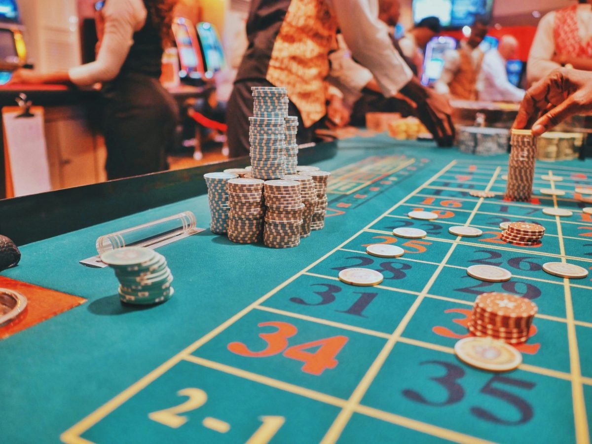Roulette-Tisch bei einer Casino-Weihnachtsfeier