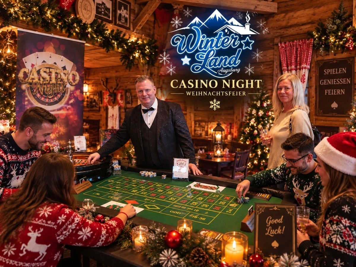 Roulette-Tisch beim Casino-Teamevent in Augsburg
